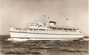 Ships. Fahrschiff Deutschland Old vintage German photo postcard