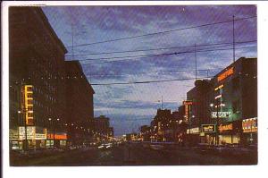 Portage Avenue at Night, Winnipeg, Manitoba, Used 19630