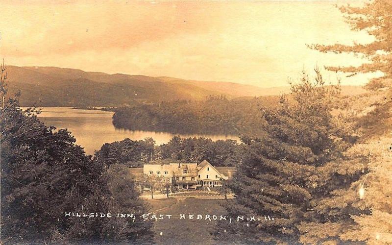 East Hebron NH Hillside Inn Eastern Illustrating RPPC Postcard