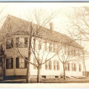 c1920s Massive House or Condo RPPC Colonial Real Photo Postcard Clapboard A85