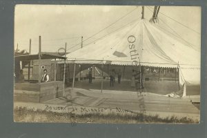 Minneota MINNESOTA RPPC 1914 BEER GARDEN Tent SALOON Bar DANCE nr Canby Marshall