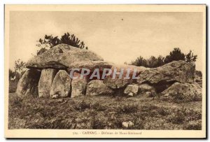 Old Postcard Dolmen Menhir Carnac Dolmen of Mane Kerioned