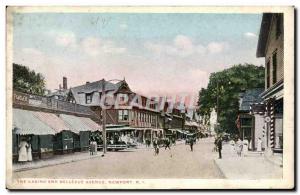 Postcard Old Casino And The Bellevue Avenue Newport R I