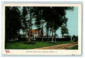 1907 Chauncey Olcott Villa House Saratoga Springs New York NY Antique Postcard 