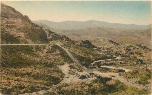 Hand-Colored Postcard; US Hwy Route 66 thru the Mountains near Needles CA