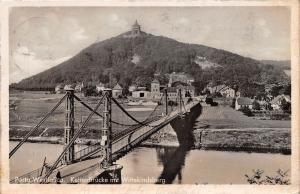 PORTA WESTFALICA GERMANY KETTENBRUCKE MIT WITTEKINDSBERG PHOTO POSTCARD c1930s