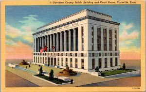 Tennessee Nashville Davidson County Building and Court House Curteich