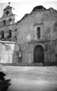 Mission San Diego California Front View Real Photo Vintage Postcard JF685866