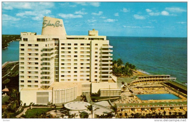 Exterior,Eden Roc Hotel, Cabana and Yacht Club,Miami Beach,Florida,40-60s