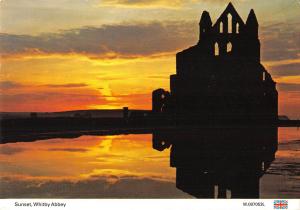 uk36275 sunset whitby abbey uk lot 6 uk