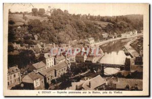 Old Postcard Dinan Superb view of the Rance took the Viaduct