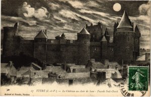 CPA Vitre Le Chateau au clair de lune FRANCE (1015867)