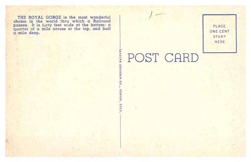 Postcard TRAIN SCENE Denver Colorado CO AP5003