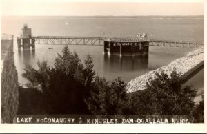 Nebraska Ogallala Lake McConaughty & Kingsley Dam Real Photo