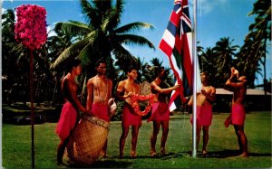Lihue Island Of Kauai Hawaii Coco Palms Resort Hotel Tropical Chrome Postcard 
