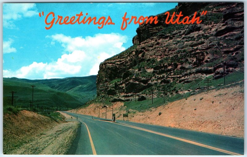 c1960s Coalville / Echo, UT US Highway US 30 & 189 Interstate Greetings PC A306