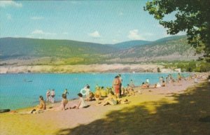 Canada Sunbathers At The Bathing Beach Penticton British Columbia