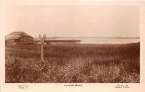 US46 UK England Norfolk Hickling Broad reservation real photo