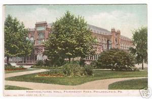 Horticulture Fairmount Park Philadelphia Pennsylvania 1907c postcard