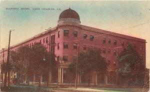 D93/ Lake Charles Louisiana La Postcard 1910 Majestic Hotel Building