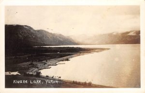 RPPC Kluane Lake, Yukon, Canada ca 1940s Vintage Photo Postcard