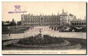 Chateau of Saint Germain Postcard Old North Facade