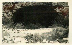 Carlsbad Caverns Entrance New Mexico Leck RPPC Photo Postcard 20-5625