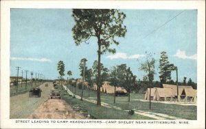 Hattiesburg Mississippi MS Camp Shelby Military HQ Vintage Postcard