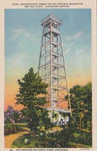 Arkansas Hot Springs Steel Observation Tower On Hot Springs Mountain Curteich