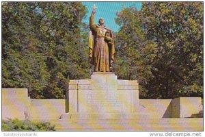 Indiana Gary Jacques Marquette Statue Marquette Park