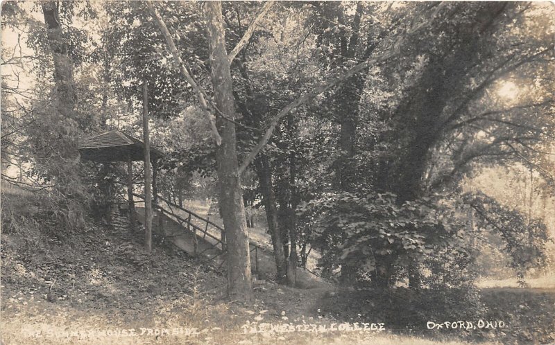 J2/ Oxford Ohio RPPC Postcard c1910 Summer House Miami University 33