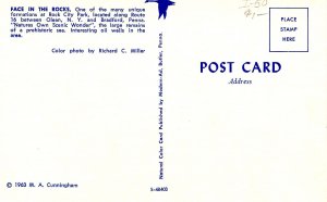 NY - Rock City Park. The Face in the Rocks