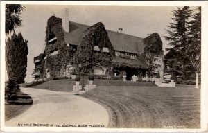 Ivy Wall Residence of Mrs Adolphus Busch Gardens Pasadena Cali RPPC Postcard Z14