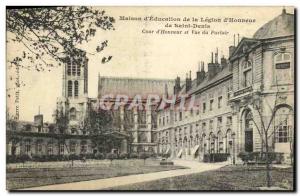 Postcard Old House of Education of the Legion of Honor Saint Denis Court of H...