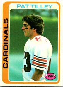 1978 Topps Football Card Pat Tilley St Louis Cardinals sk7139