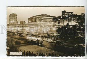 460625 Brazil Sao Paulo Anhangabau buses cars Vintage photo postcard