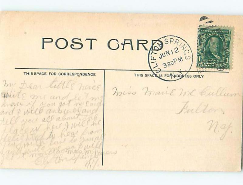 Divided Back HOSPITAL SCENE Clifton Springs New York NY hs0644