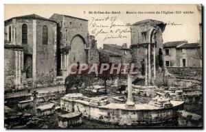 Postcard Old St Gilles du Gard Museum remnants of & # 39eglise