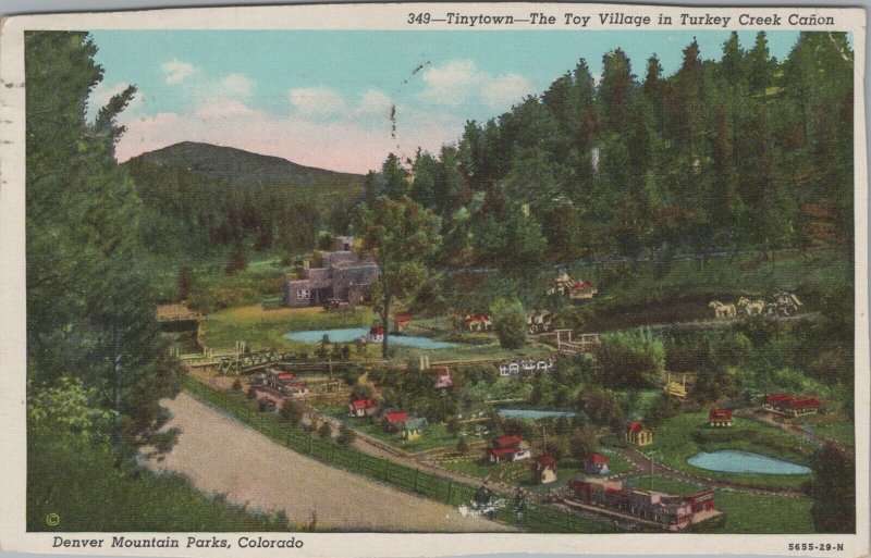 Tinytown Toy Village Turkey Creek Canon Denver Mountain Pk Colorado c1940s E687 
