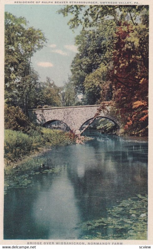 GWYNEDD VALLEY, Pennsylvania, 1900-10a; Residence of Ralph Strassburger, Brid...