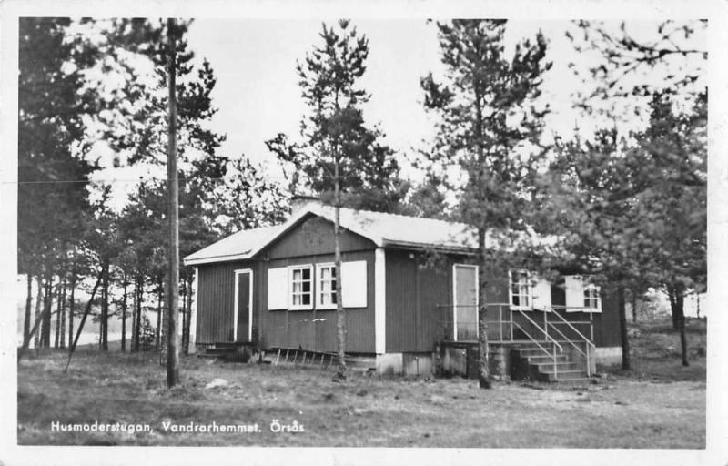 Orsas Sweden Vandrarhemmet Real Photo Antique Postcard J45498