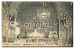 Old Postcard Paray Monial Interior of the Chapel of Apparitions