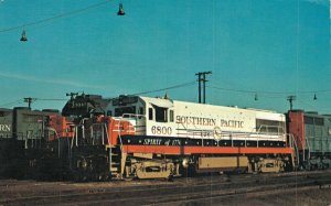 USA California LA Red, White and Blue Southern Pacific Vintage Postcard 07.60