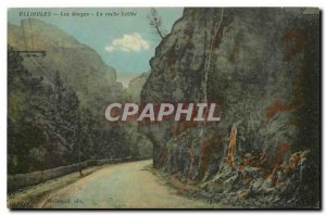 Old Postcard Ollioules Gorge La Roche taillee