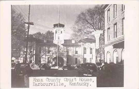 Kentucky Barbourville Knox County Court House RPPC