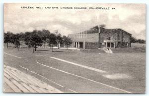 Postcard PA Collegeville Ursinus College Athletic Field and Gym E15