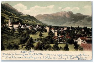 1910 View of Sae and Giswylerberge Sachseln Switzerland Posted Antique Postcard