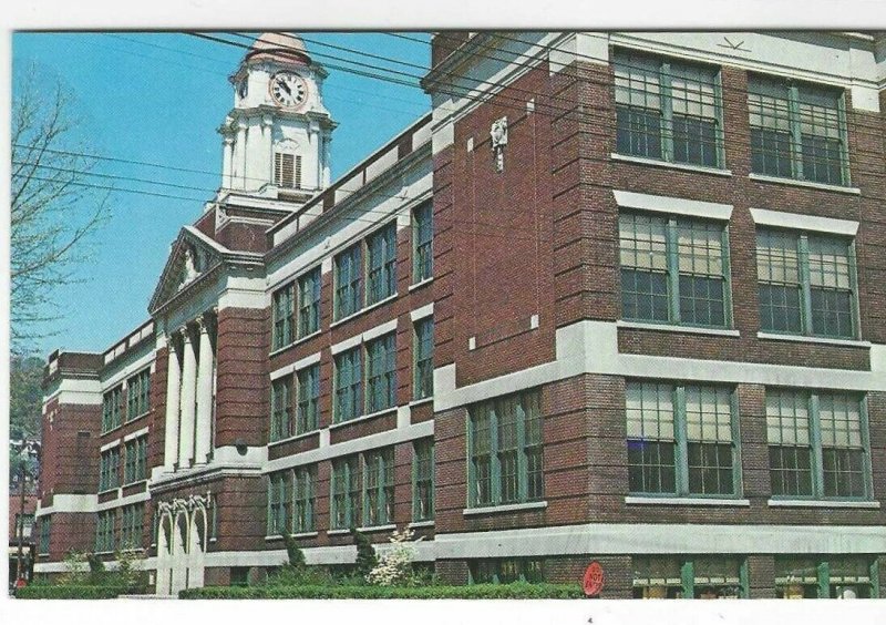 Vintage postcard, Bellaire High School, Bellaire, Ohio