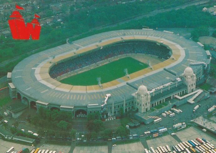 Wembley Stadium Car Park Filling Up Football In Play Postcard