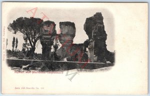 c1900s UDB Mendoza, Argentina Ruins Collotype Photo by Albert Aust. Hamburg A193